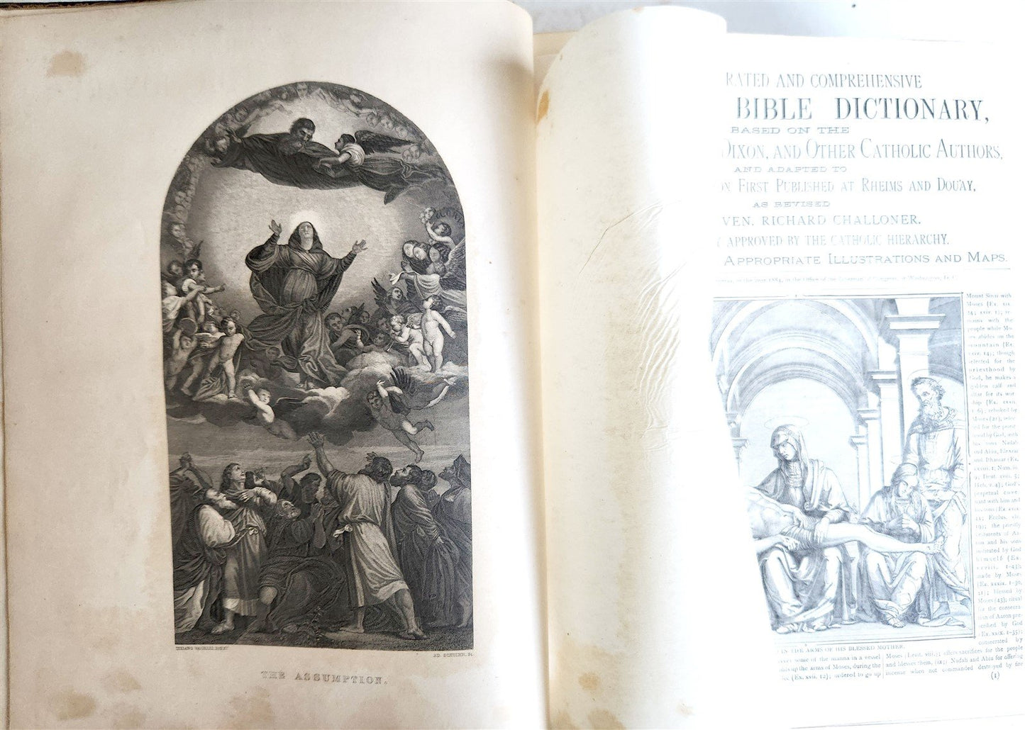1883 BIBLE in ENGLISH ANTIQUE VICTORIAN MASSIVE FOLIO GUSTAVE DORE ILLUSTRATED