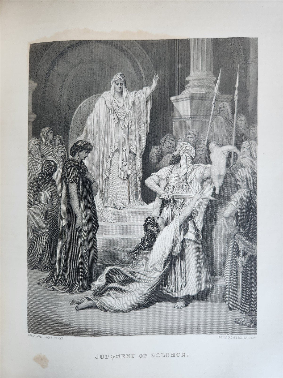 1883 BIBLE in ENGLISH ANTIQUE VICTORIAN MASSIVE FOLIO GUSTAVE DORE ILLUSTRATED