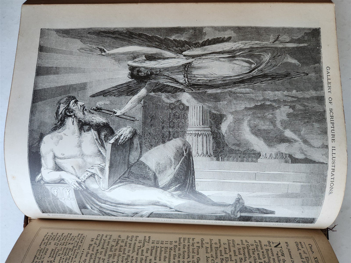 1883 BIBLE in ENGLISH ANTIQUE VICTORIAN MASSIVE FOLIO GUSTAVE DORE ILLUSTRATED