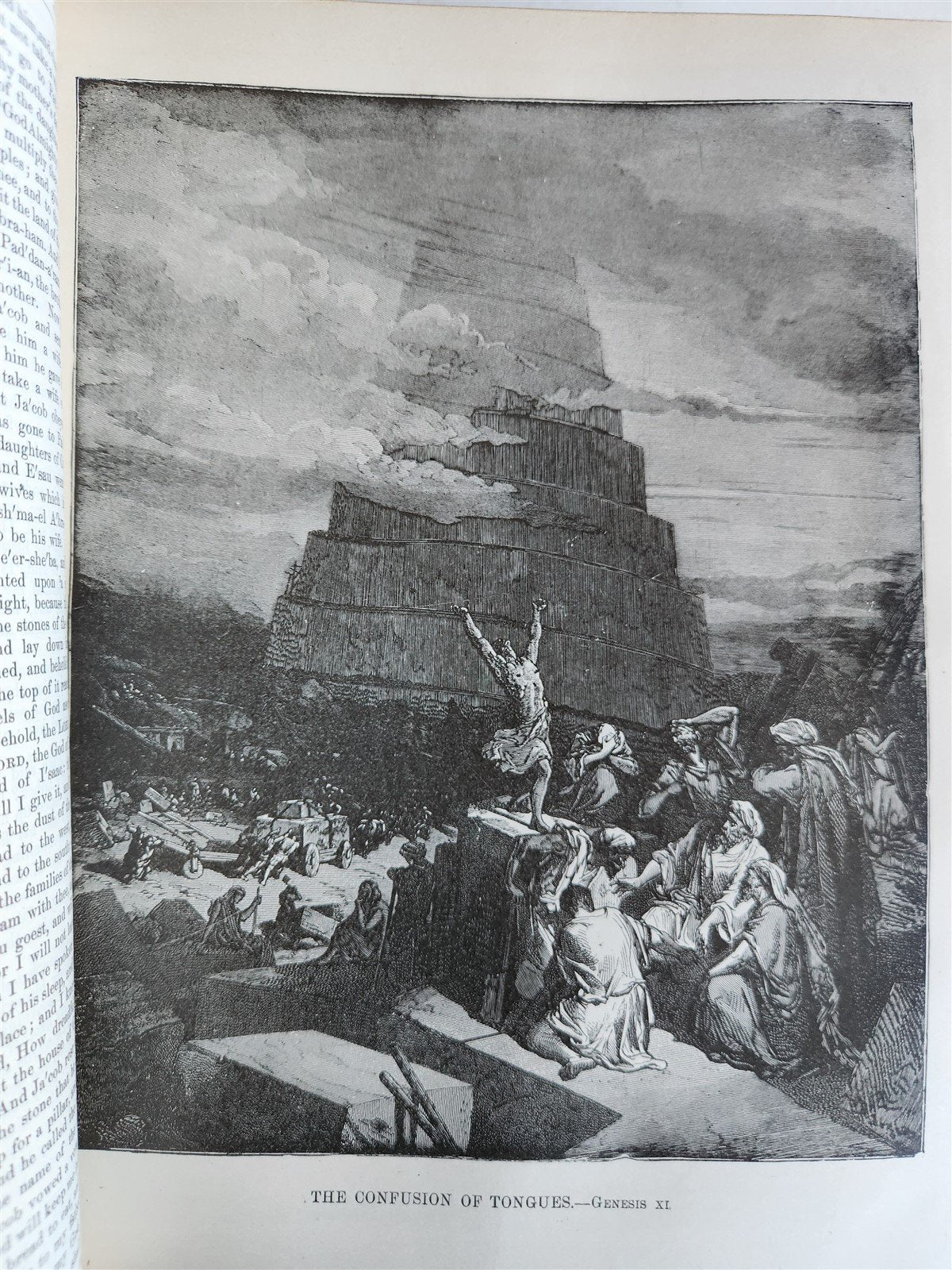 1900 BIBLE in ENGLISH ANTIQUE VICTORIAN MASSIVE FOLIO GUSTAVE DORE ILLUSTRATED