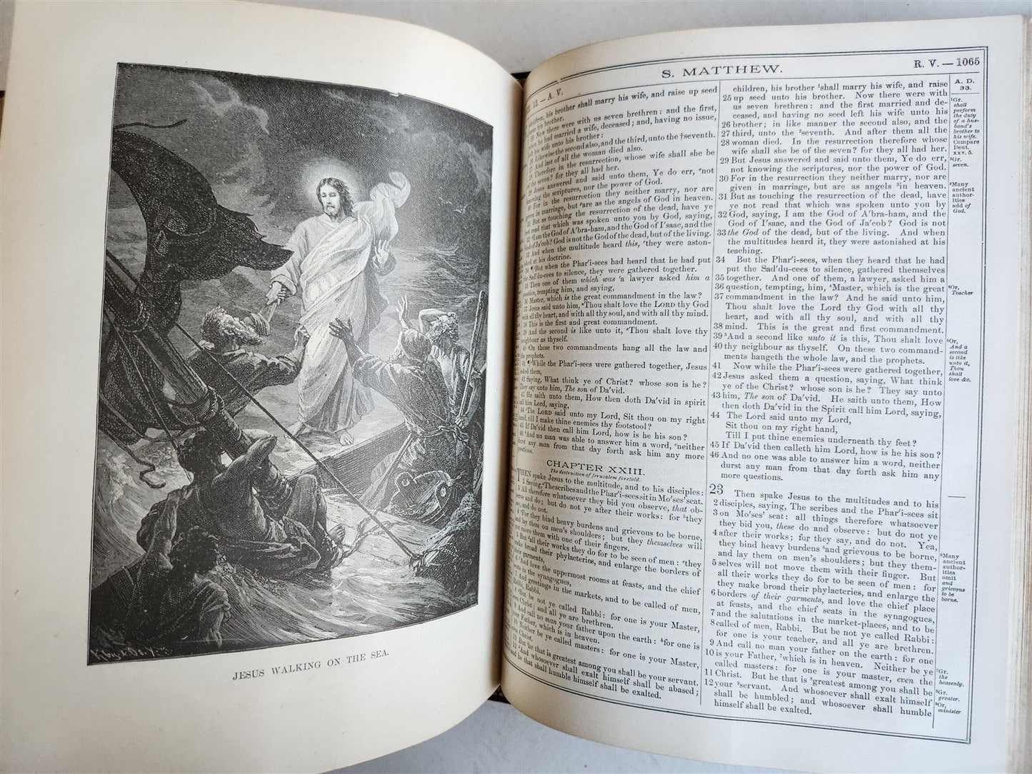 1900 BIBLE in ENGLISH ANTIQUE VICTORIAN MASSIVE FOLIO GUSTAVE DORE ILLUSTRATED