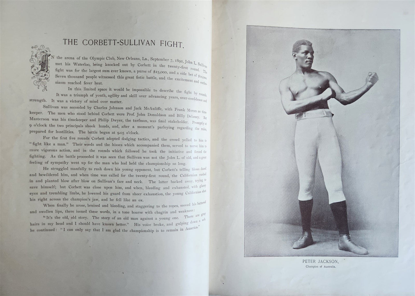 1894 PORTRAIT GALLERY of PUGILISTS England America Australia antique ILLUSTRATED