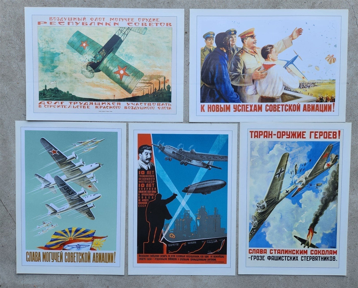 RUSSIAN AVIATION POSTERS MASTERPIECES 20 FACSIMILES SET WINGS of MOTHERLAND