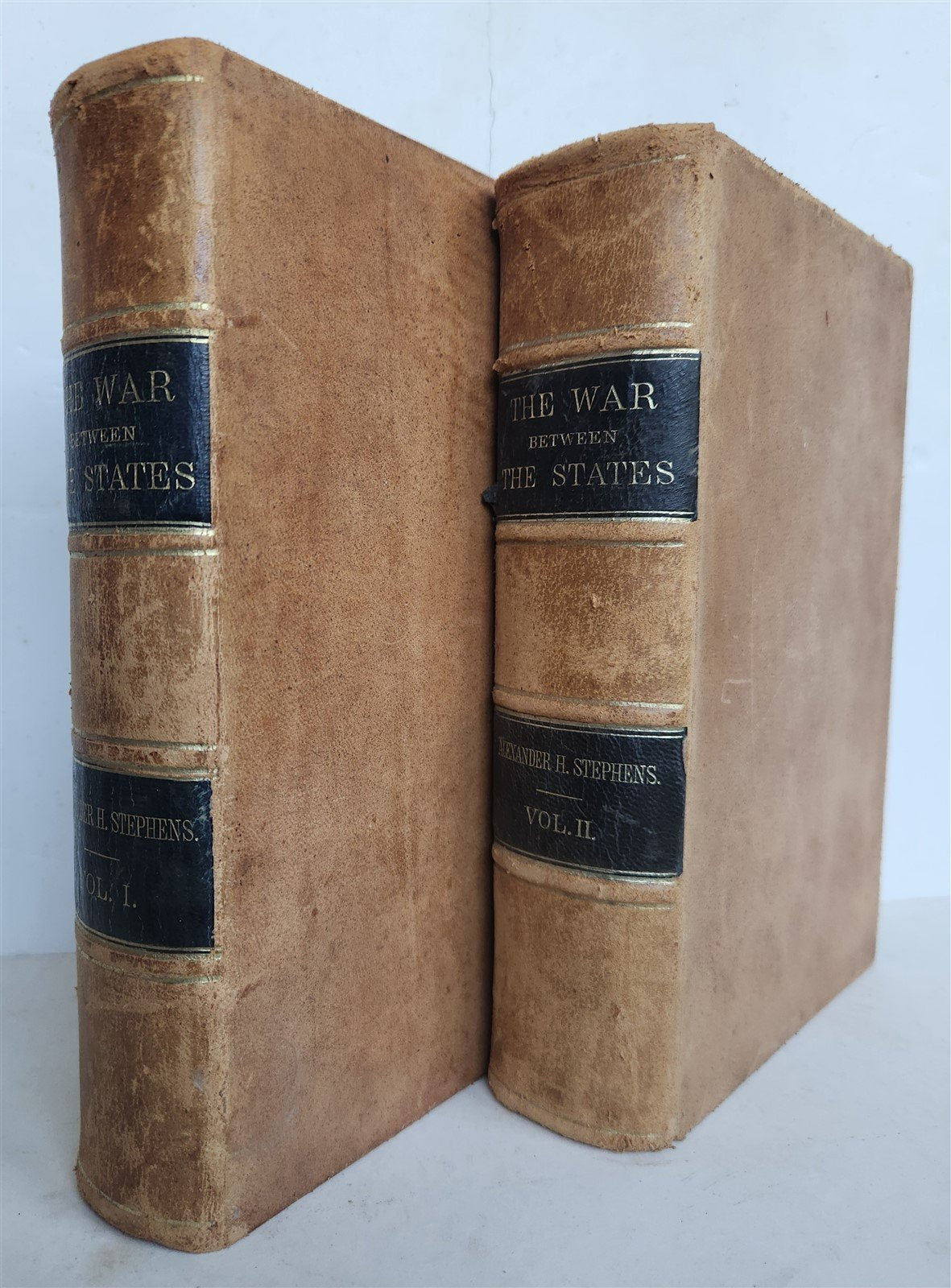 1868 CONSTITUTIONAL VIEW of LATE WAR BETWEEN THE STATES 2 vols antique AMERICANA
