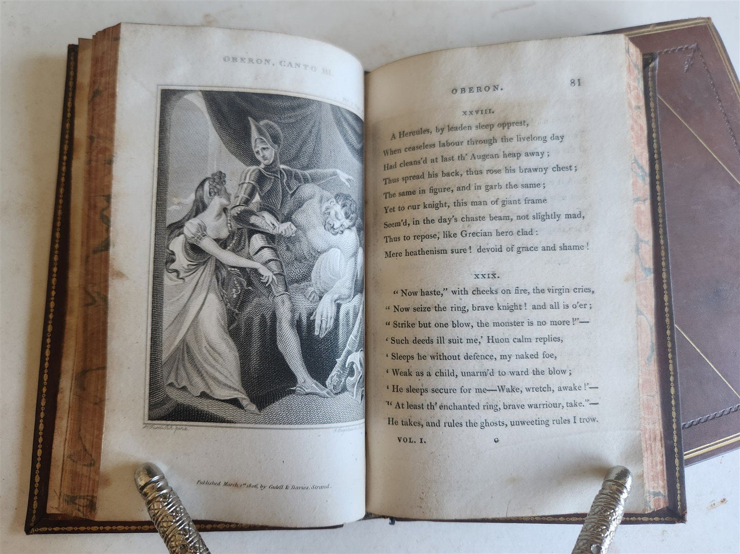 1805 OBERON POEM from German of Wieland by W. Sotheby 2 vols antique ILLUSTRATED