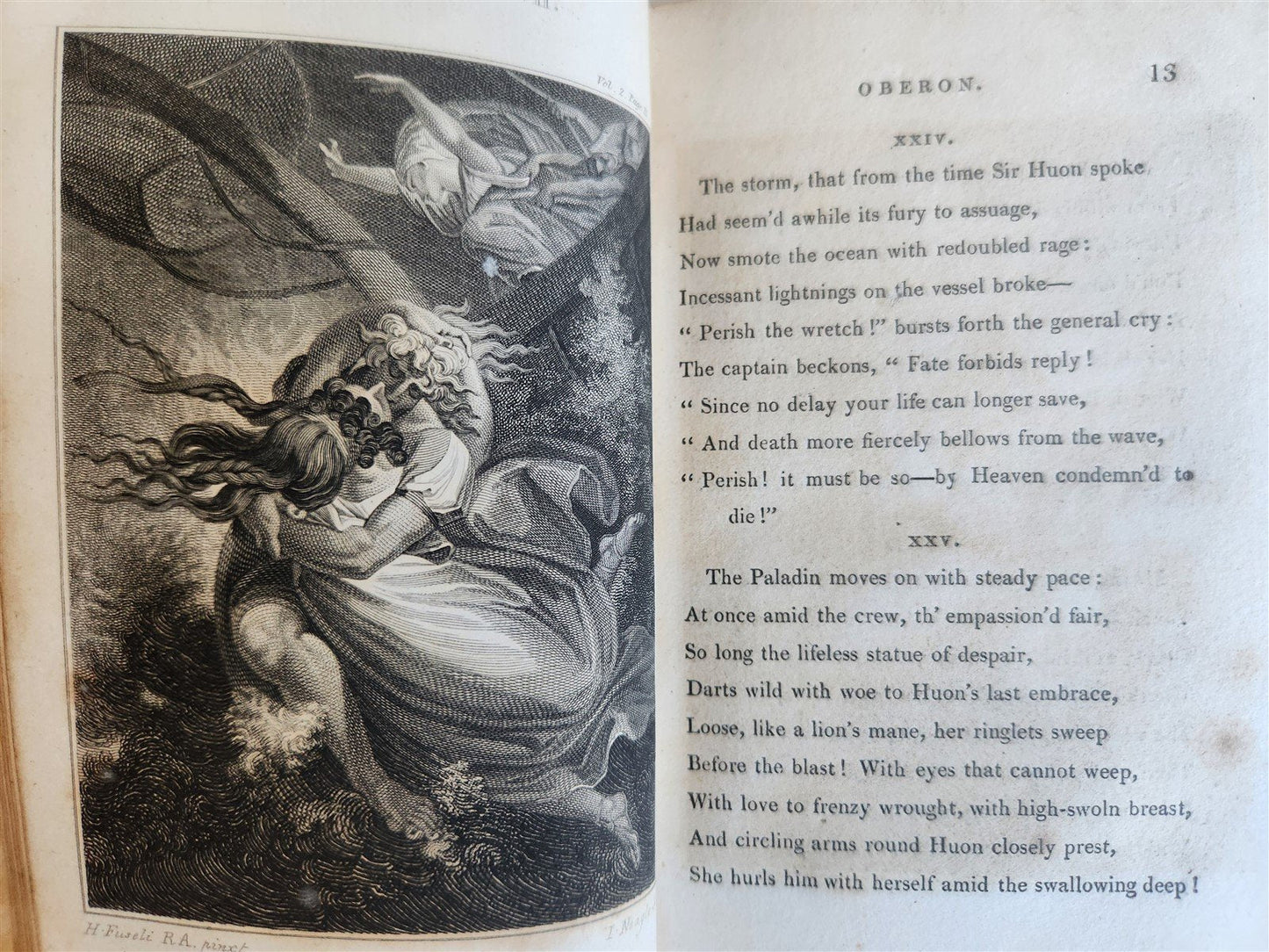 1805 OBERON POEM from German of Wieland by W. Sotheby 2 vols antique ILLUSTRATED