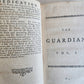1751 THE GUARDIAN 2 volumes antique in ENGLISH