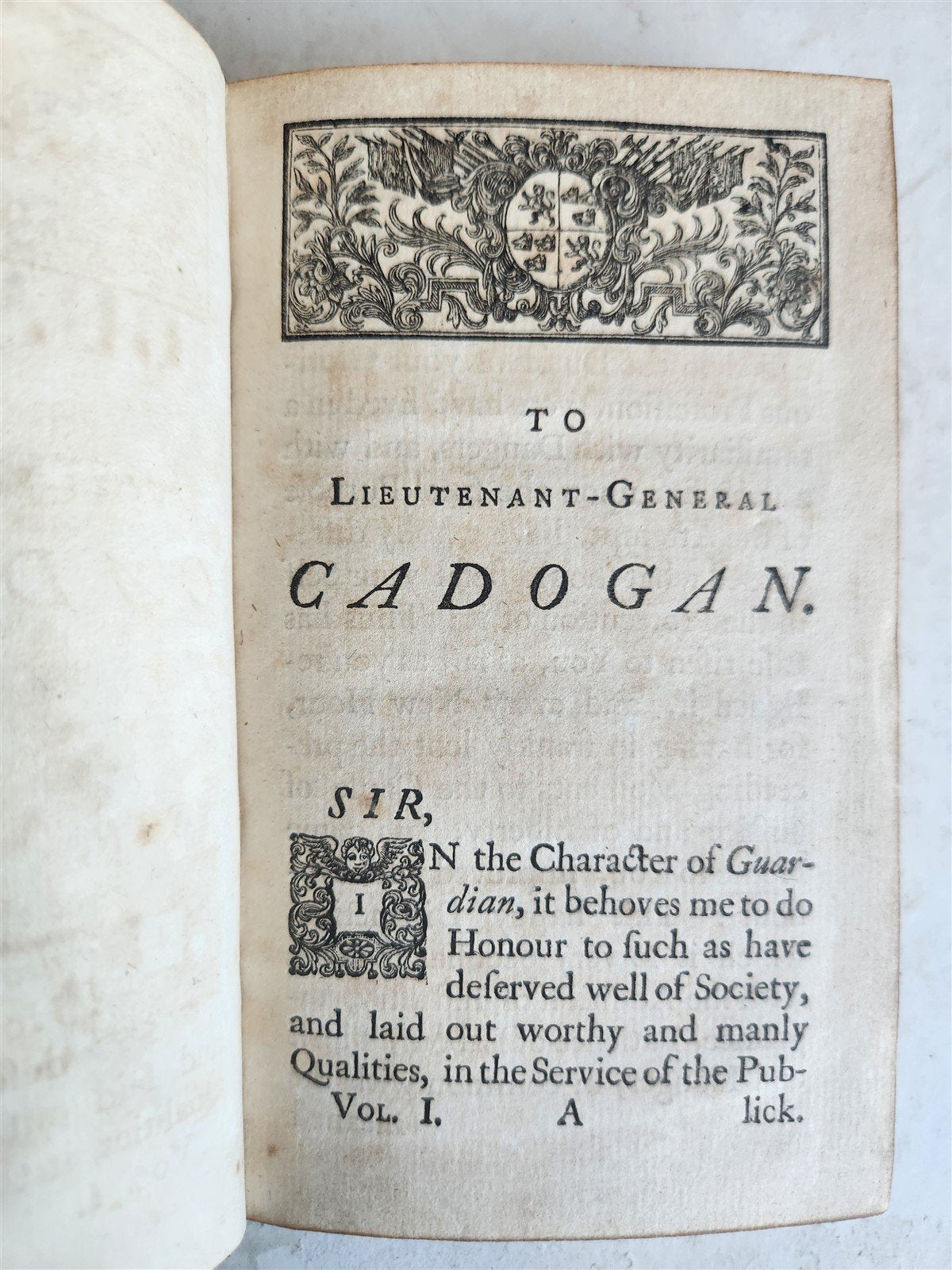 1751 THE GUARDIAN 2 volumes antique in ENGLISH