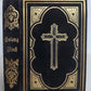 1874 PROTESTANT PRAYER BOOK in GERMAN antique VELVET GILT BINDING