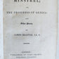 1823 THE MINSTREL or PROGRESS of GENIUS POETRY by JAMES BEATTIE antique