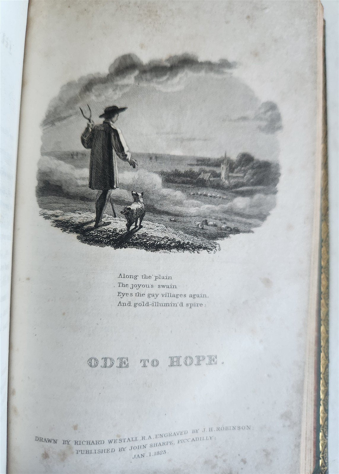 1823 THE MINSTREL or PROGRESS of GENIUS POETRY by JAMES BEATTIE antique