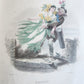 1847 LES FLEURS ANIMEES antique ILLUSTRATED with WOMEN PERSONIFYING FLOWERS