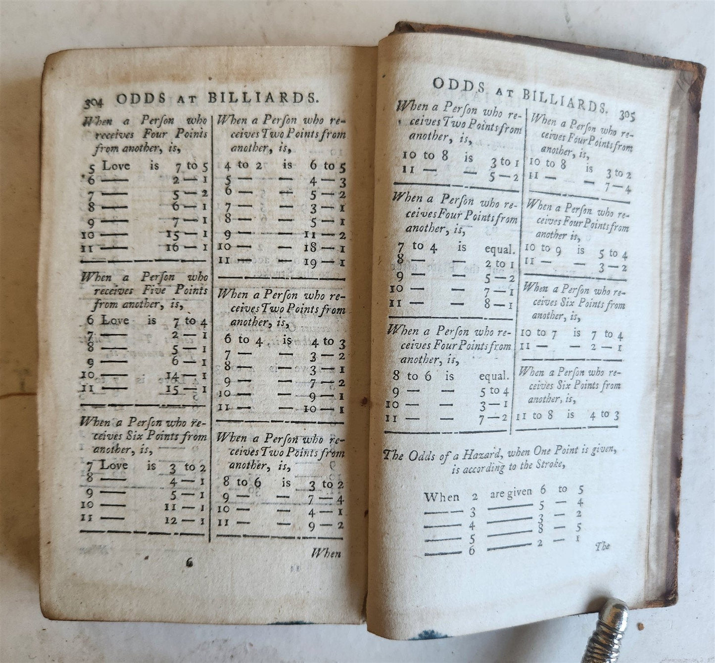 1786 HOYLE'S GAMES IMPROVED antique in ENGLISH