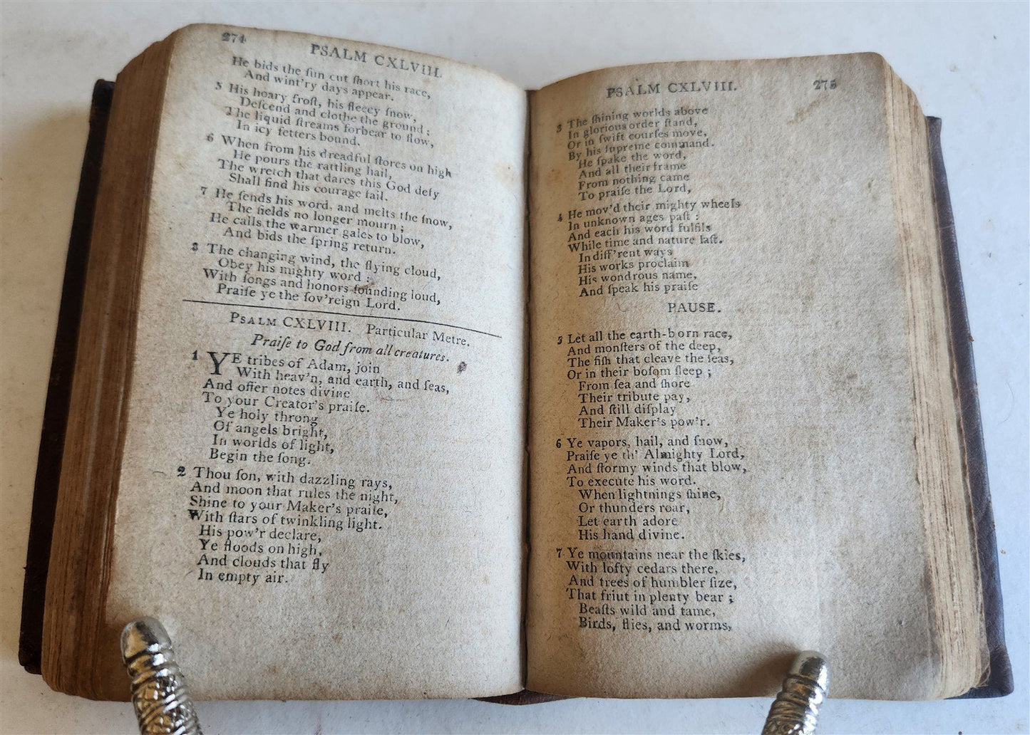 1812 PSALMS of DAVID imitated in Language of NEW TESTAMENT antique AMERICANA