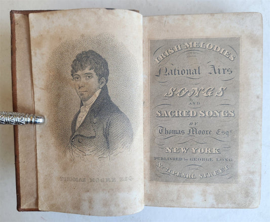 1820s IRISH MELODIES NATIONAL AIRS SONGS POEMS by THOMAS MOORE antique AMERICANA