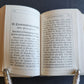 1880s PRAYER BOOK in GERMAN antique FINE BINDING w/ APPLIED BRASS CROSS