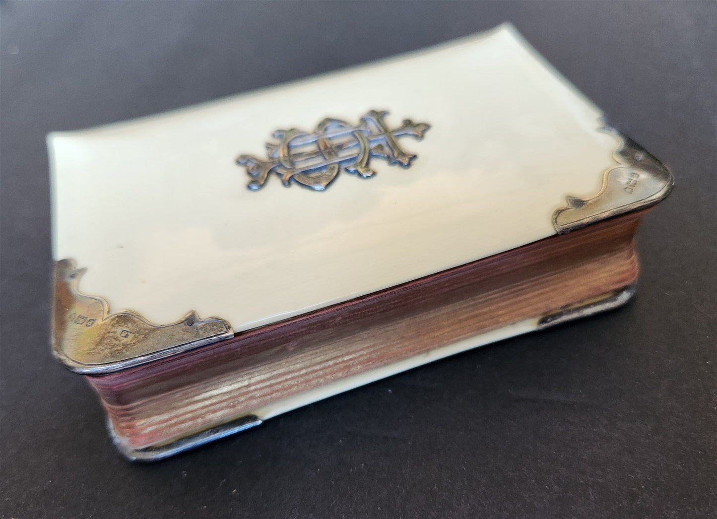 1880s COMMON PRAYER BOOK in ENGLISH antique SILVER DECORATED BINDING