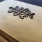 1880s COMMON PRAYER BOOK in ENGLISH antique SILVER DECORATED BINDING