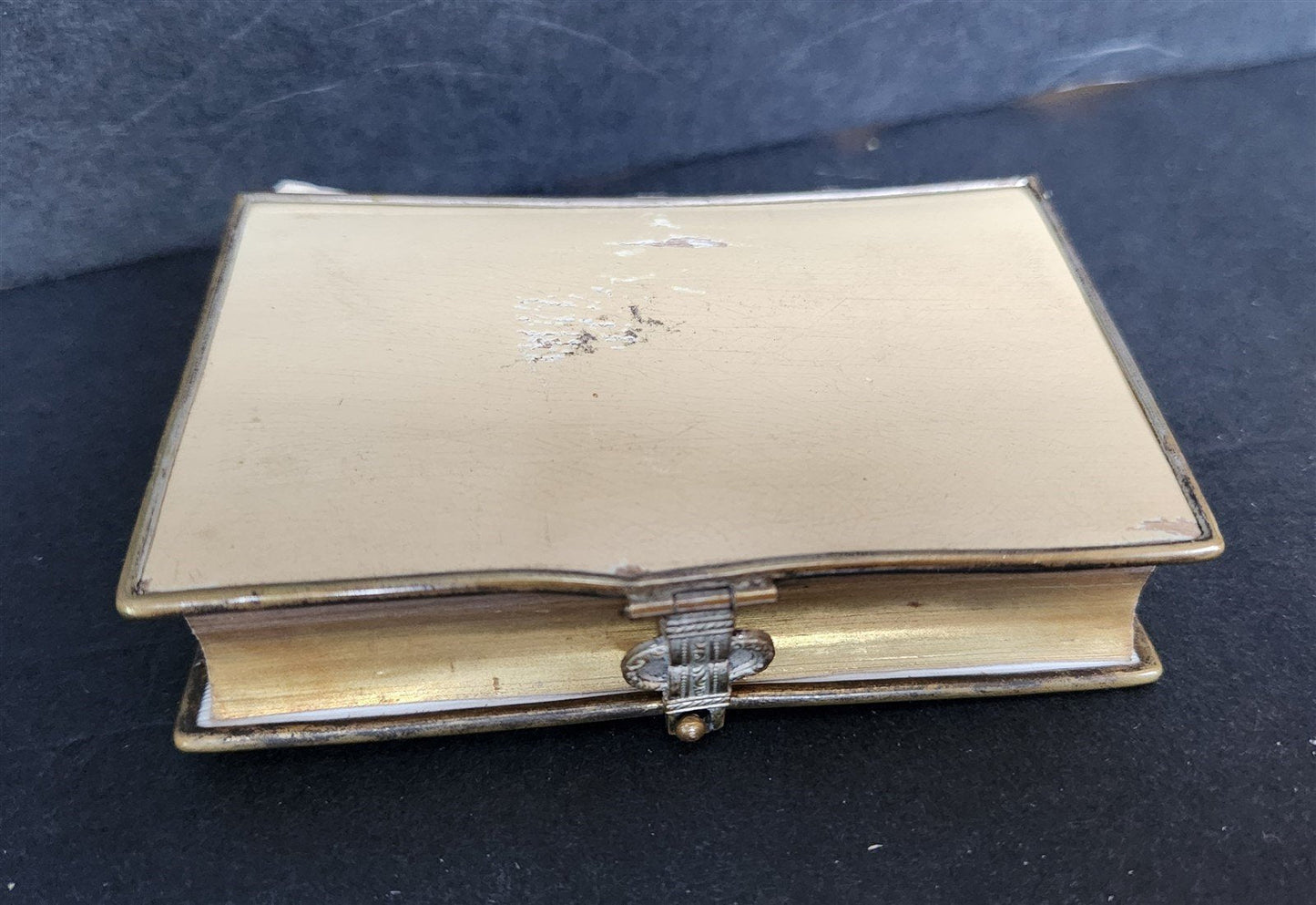 1879 PRAYER BOOK in FRENCH antique METAL DECORATED BINDING - PAROISSIEN ROMAIN