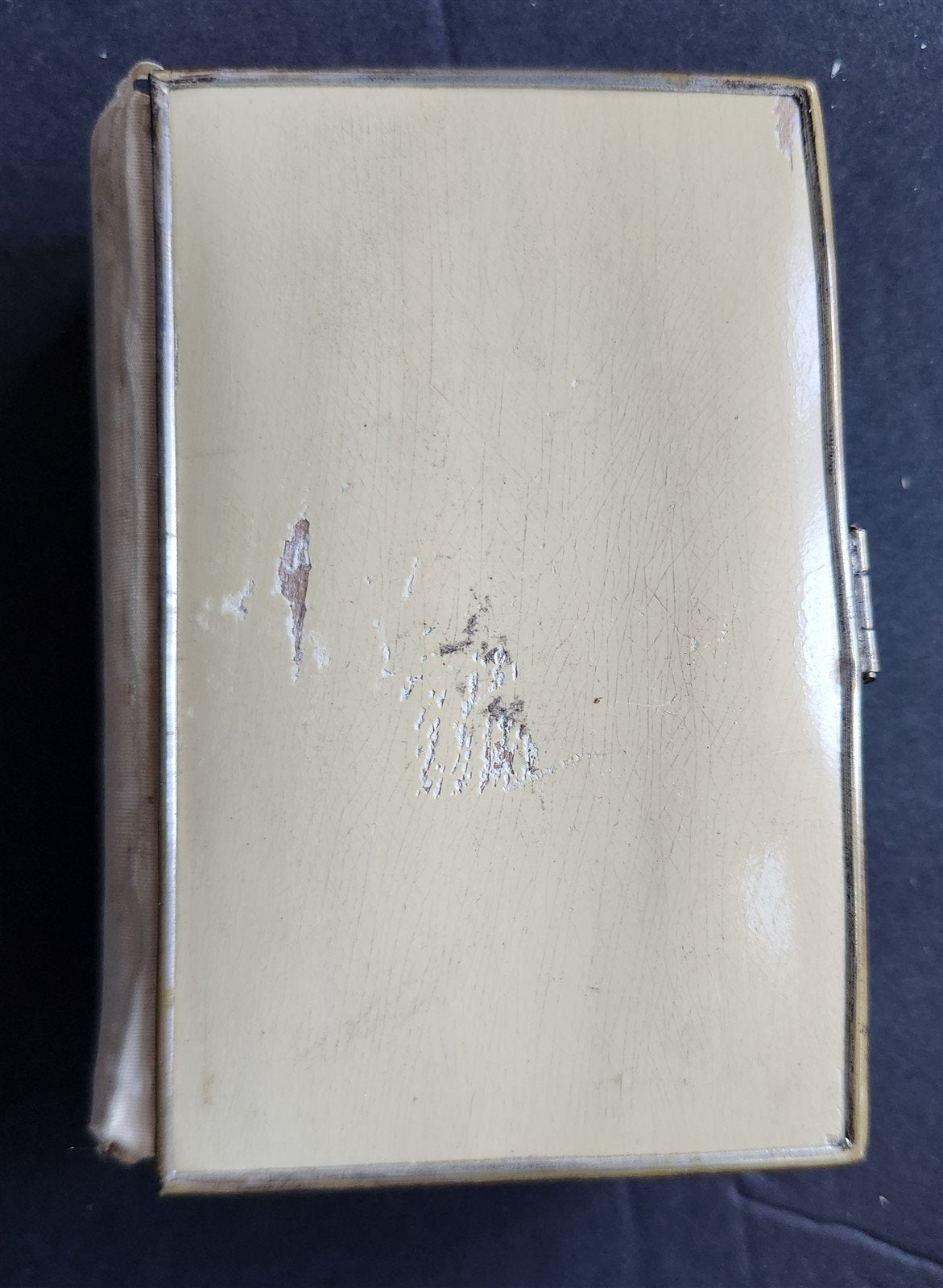 1879 PRAYER BOOK in FRENCH antique METAL DECORATED BINDING - PAROISSIEN ROMAIN