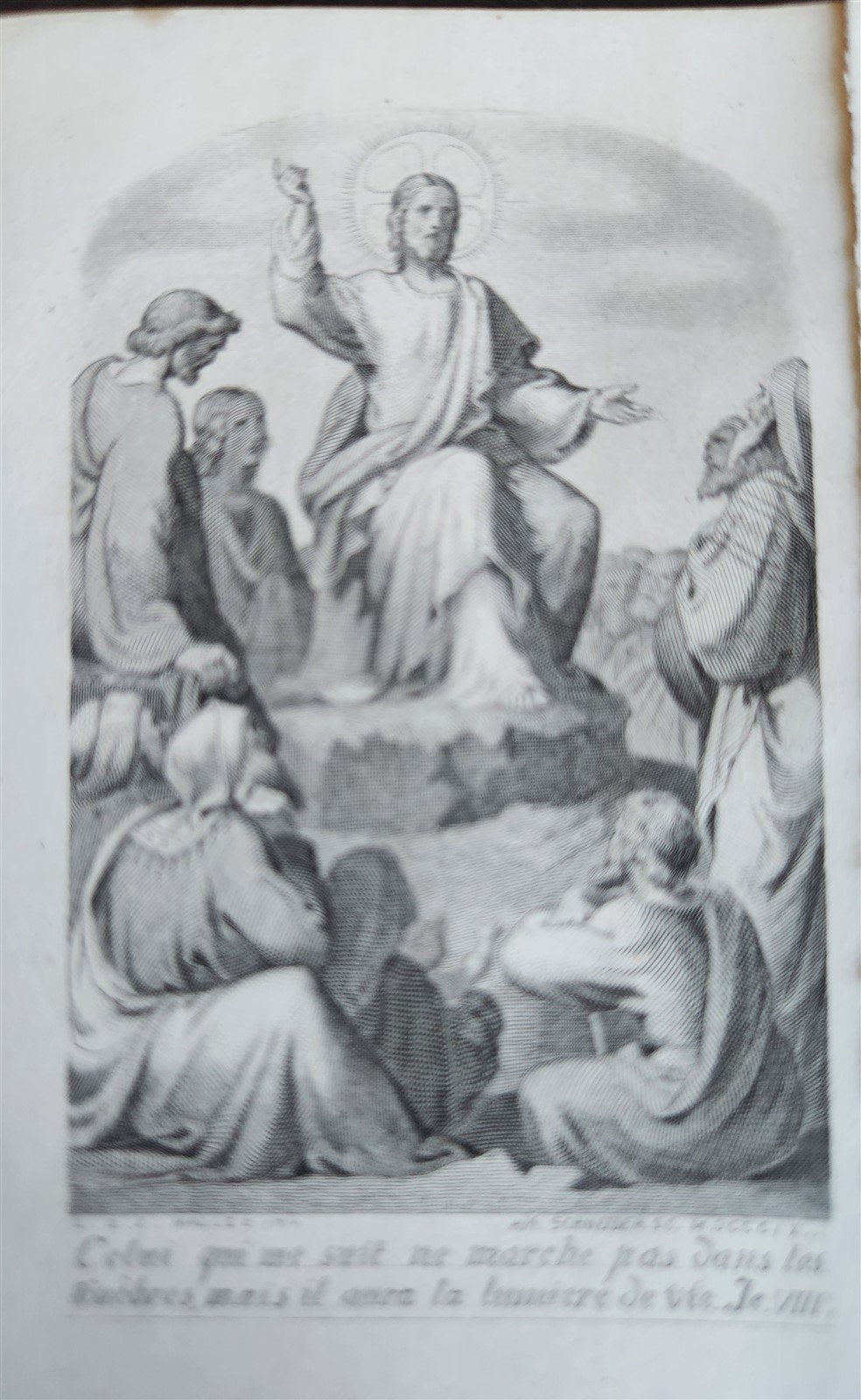 1879 PRAYER BOOK in FRENCH antique METAL DECORATED BINDING - PAROISSIEN ROMAIN