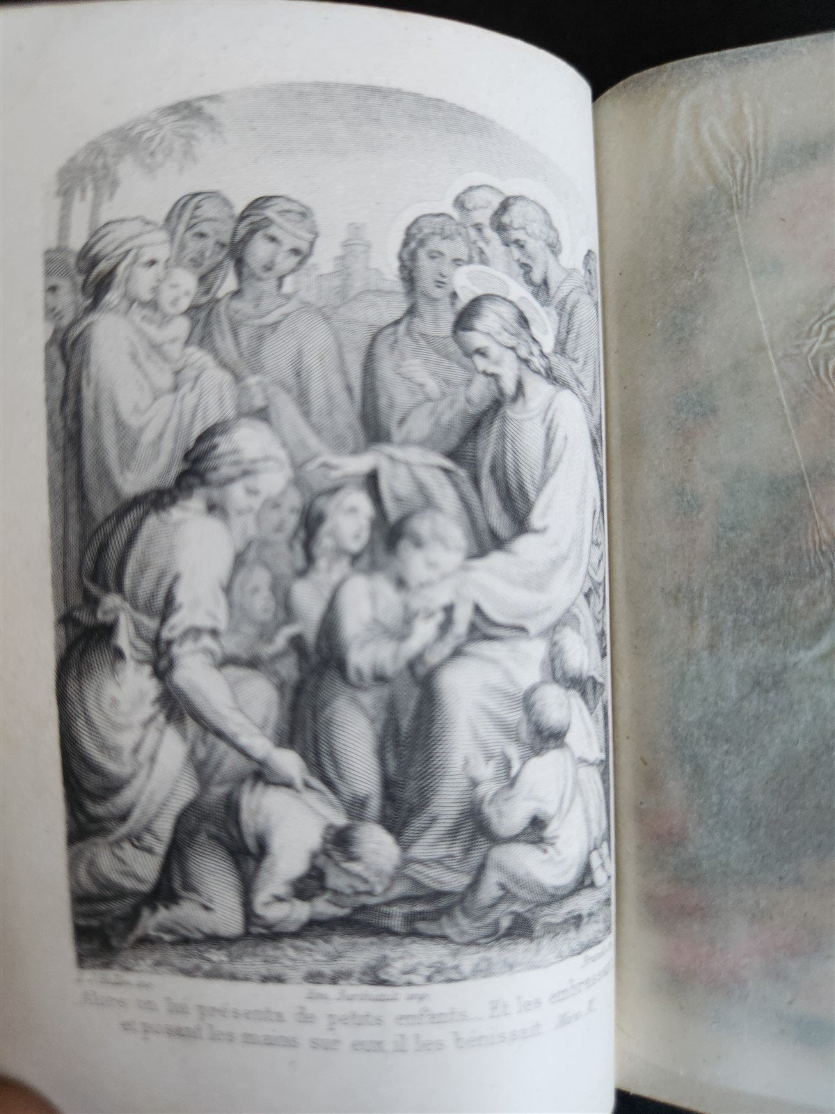 1890 PRAYER BOOK in FRENCH antique CARVED BONE BINDING - PAROISSIEN ROMAIN