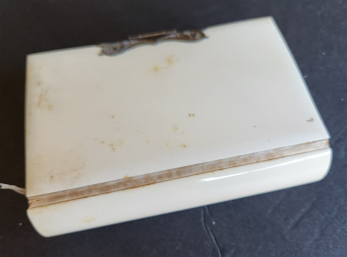 1872 COMMON PRAYER BOOK in ENGLISH antique SILVER DECORATED BINDING