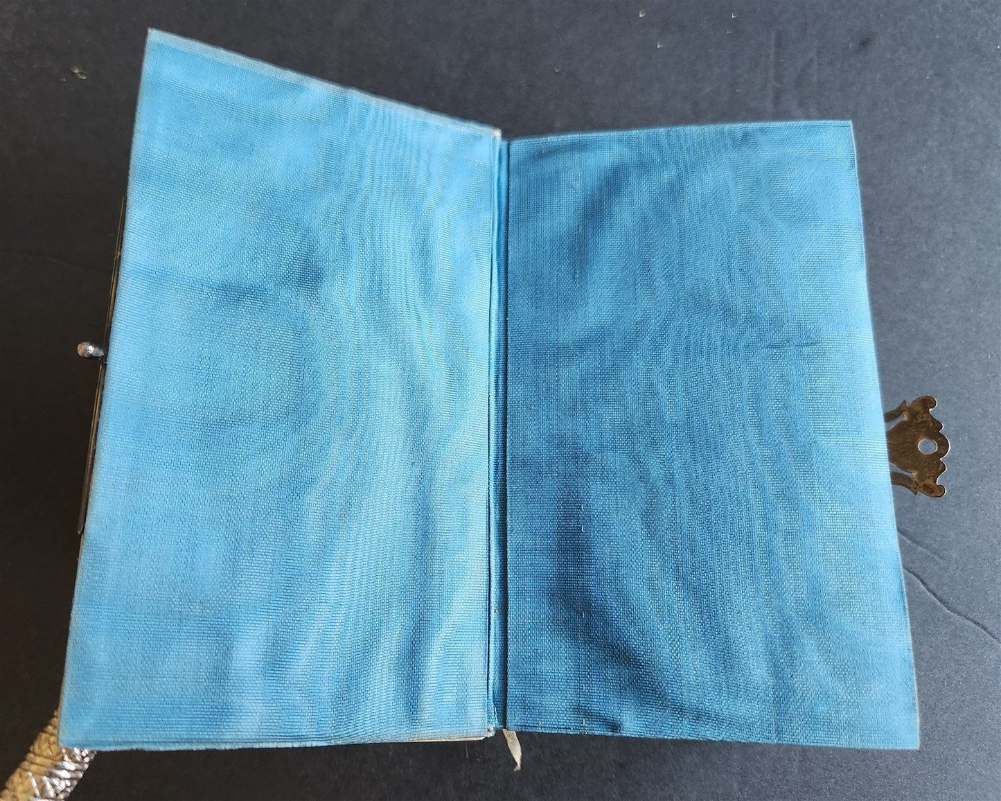 1872 COMMON PRAYER BOOK in ENGLISH antique SILVER DECORATED BINDING