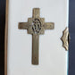 1890s COMMON PRAYER BOOK in ENGLISH antique NICE BINDING w/ APPLIED CROSS