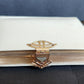 1899 PRAYER BOOK in GERMAN antique NICE BINDING w/ APPLIED CROSS DECORATION