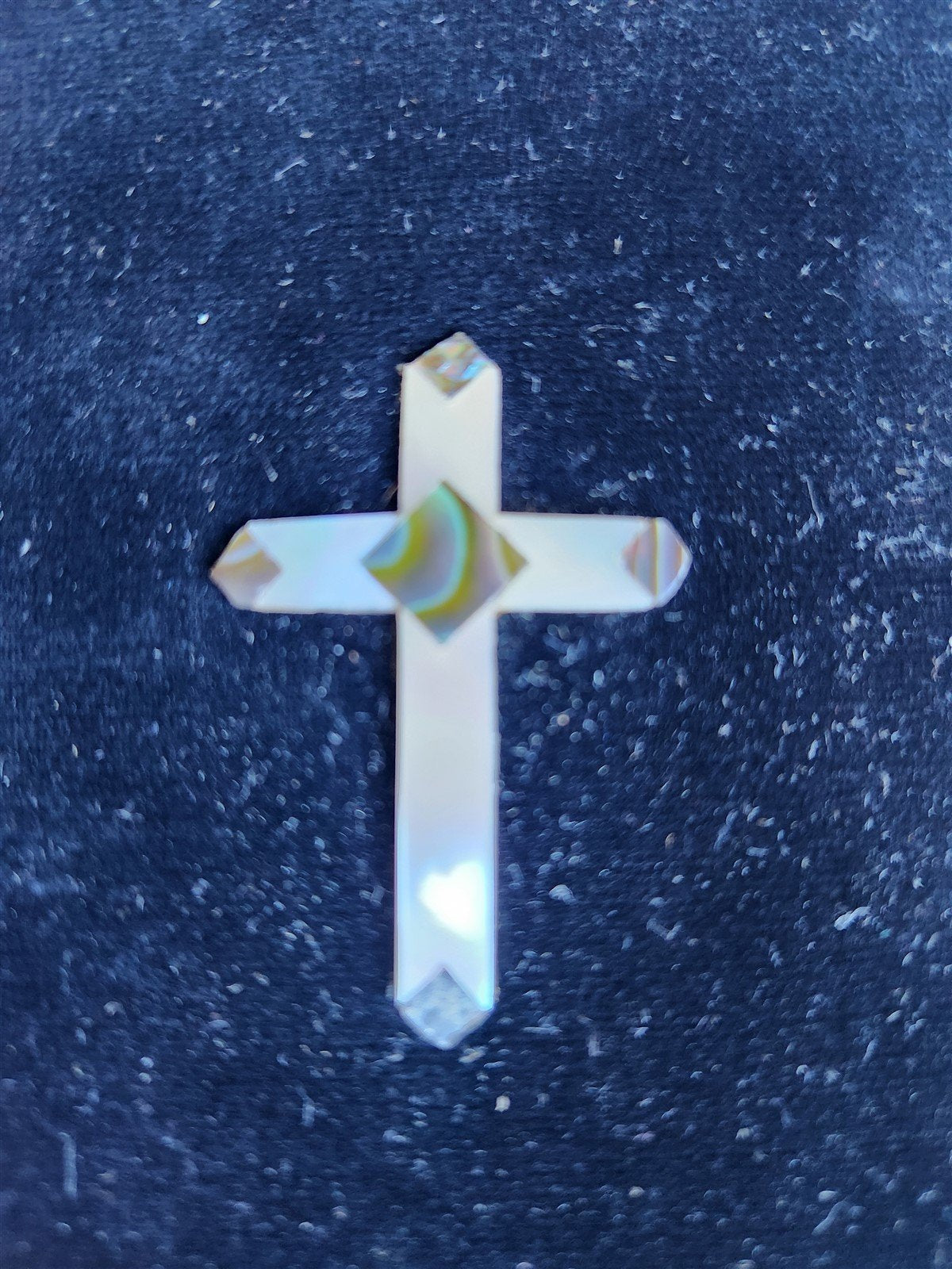 1900s GERMAN HYMNAL antique VELVET BINDING w/ MOTHER OF PEARL DECORATION