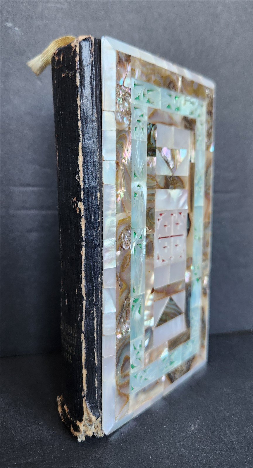 1959 ROMAN MISSAL antique w/ MOTHER-OF-PEARL BINDING