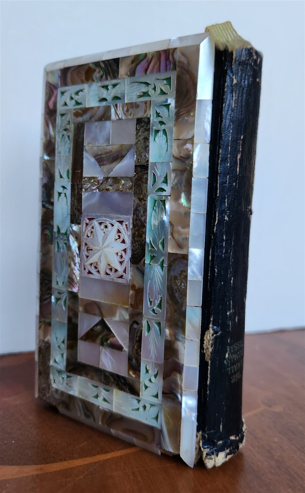 1959 ROMAN MISSAL antique w/ MOTHER-OF-PEARL BINDING