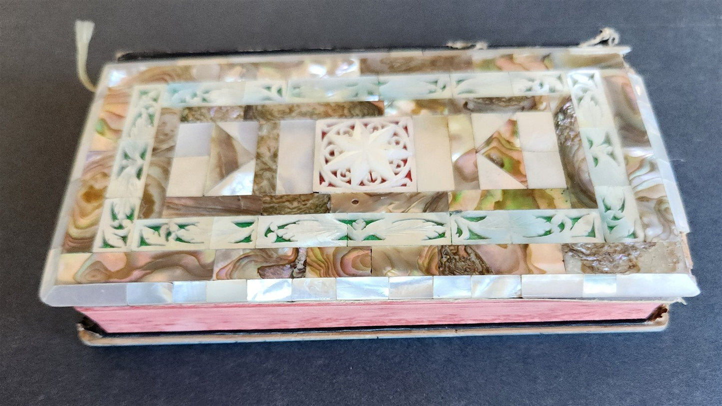 1959 ROMAN MISSAL antique w/ MOTHER-OF-PEARL BINDING