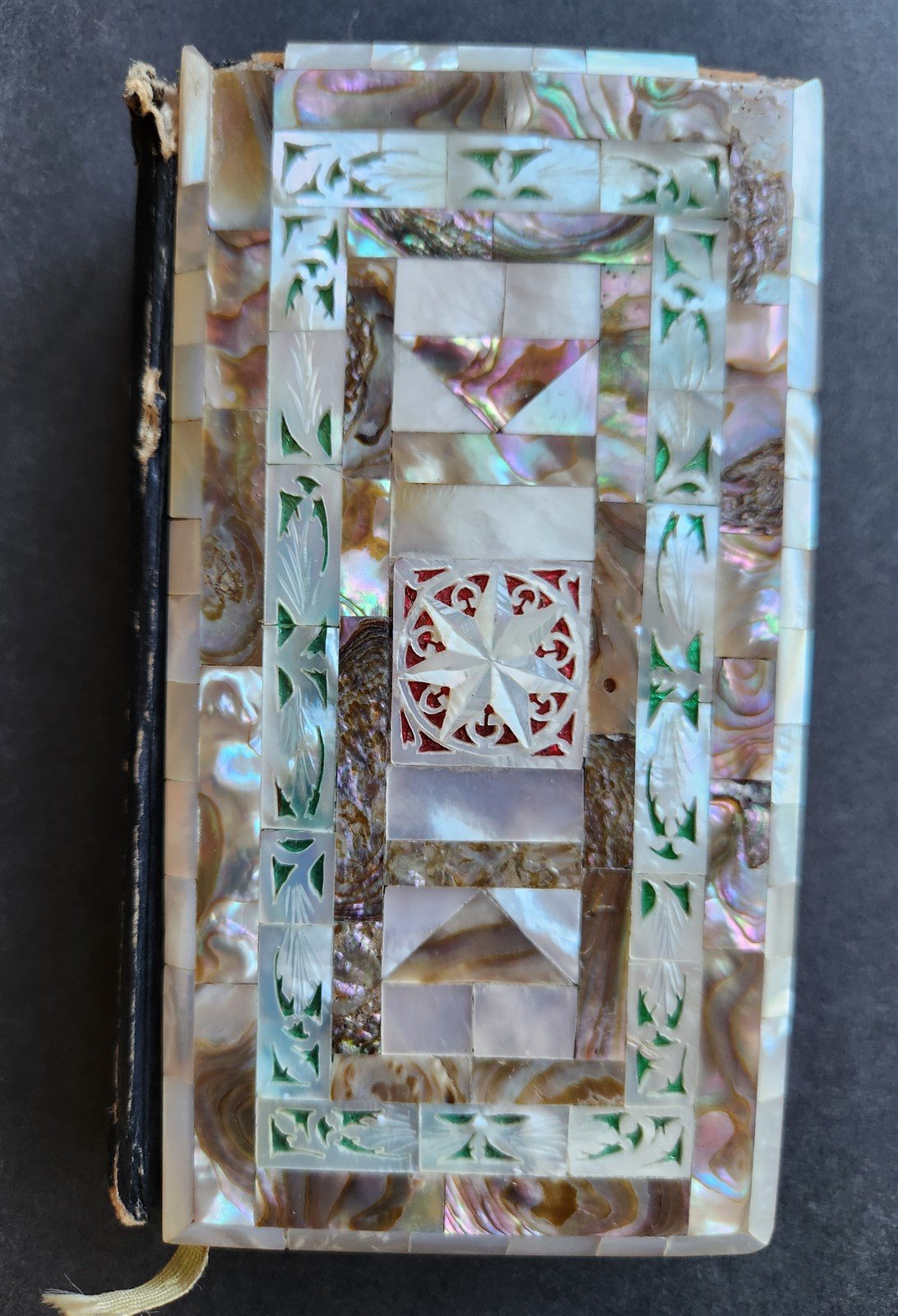 1959 ROMAN MISSAL antique w/ MOTHER-OF-PEARL BINDING