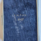 1853 GERMAN HYMNAL antique VELVET BINDING w/ APPLIED CROSS & BRASS EDGES