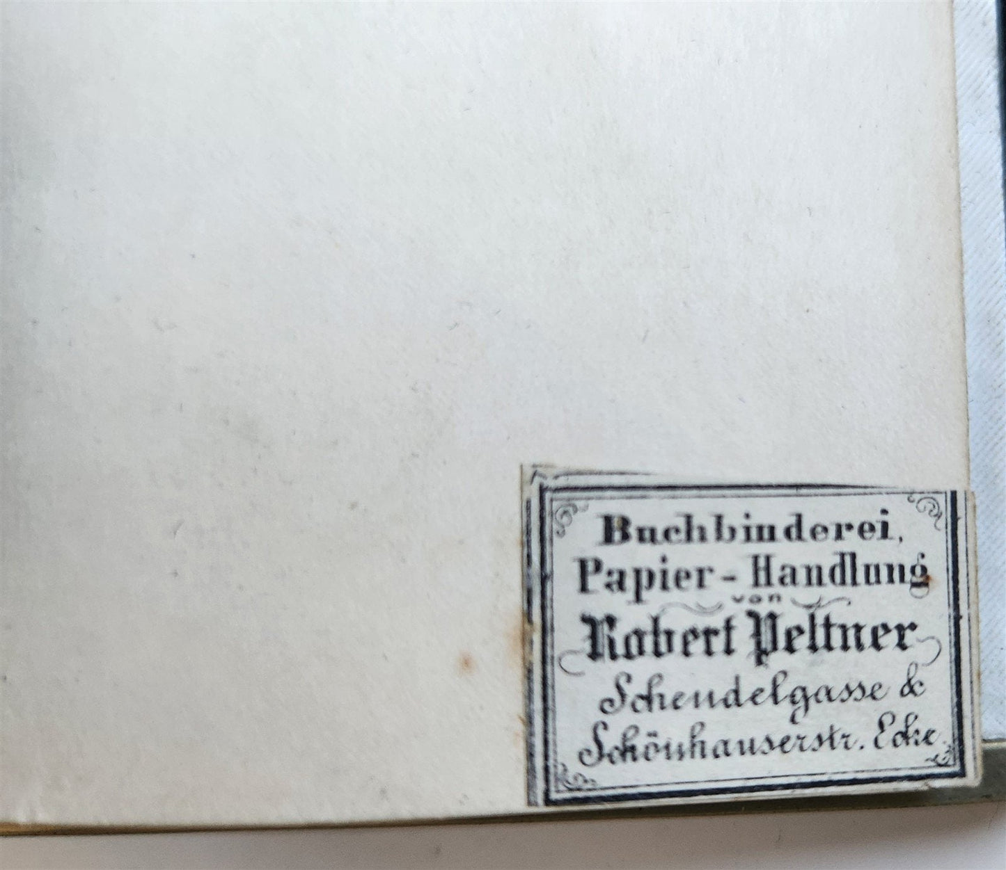 1853 GERMAN HYMNAL antique VELVET BINDING w/ APPLIED CROSS & BRASS EDGES