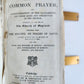 1830s COMMON PRAYER BOOK w/ PSALTER in ENGLISH antique BRASS DECORATED BINDING