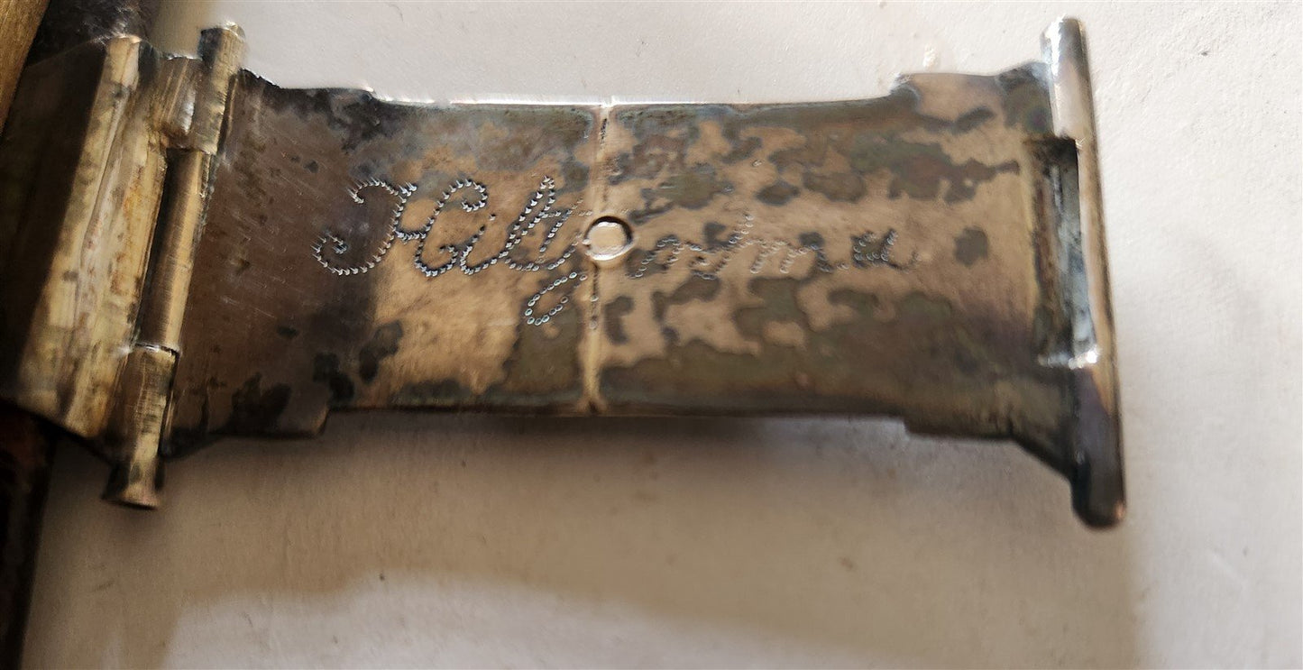 1846 BIBLE in DUTCH antique BINDING w/ SILVER CLASP New Testament