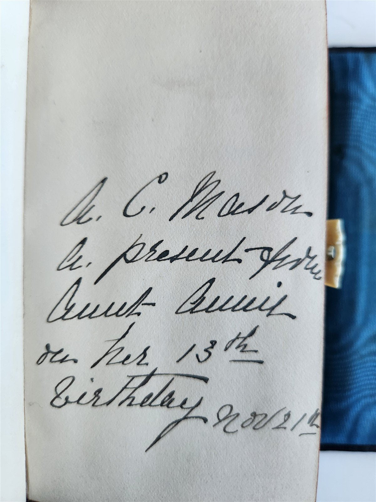 1880s THE BOOK OF COMMON PRAYER antique NICE BINDING w/ ENAMEL CROSS