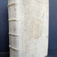 1740 BLAISE PASCAL LETTERS in GERMAN antique PIGSKIN BOUND w/ WITCHCRAFT THEME