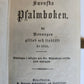 1891 SWEDISH HYMNAL antique VELVET BINDING w/ BONE CROSS & BRASS EDGES