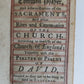 1720 COMMON PRAYER BOOK in ENGLISH antique Edinburgh SCOTLAND