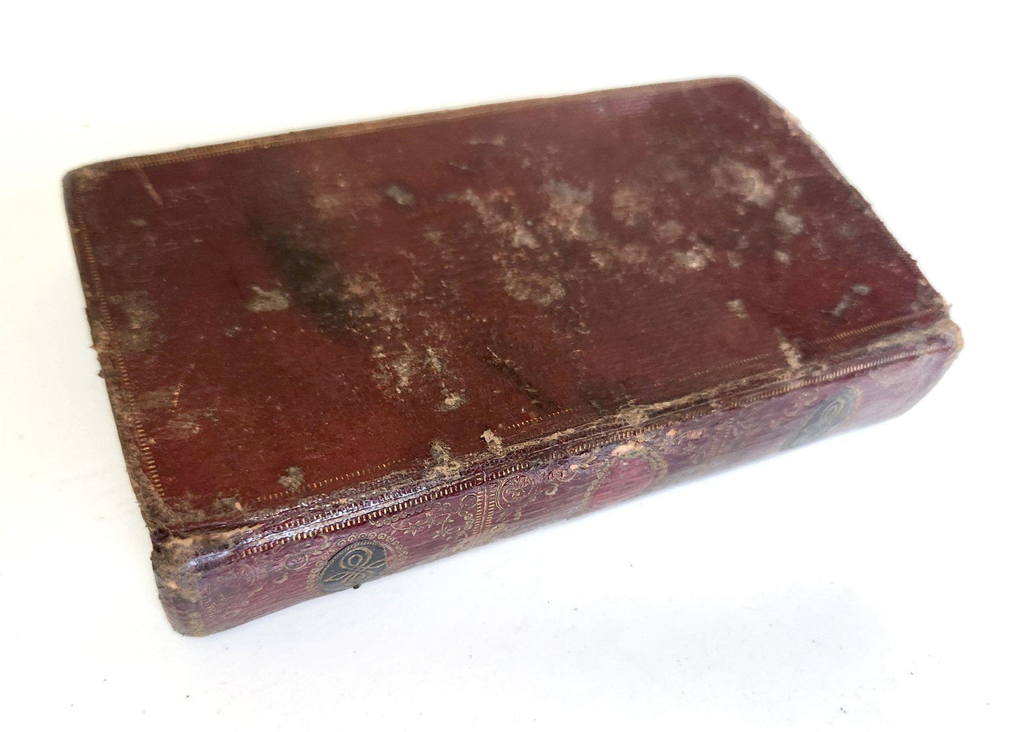 1782 BIBLE in ENGLISH antique CAMBRIDGE wallet style leather binding