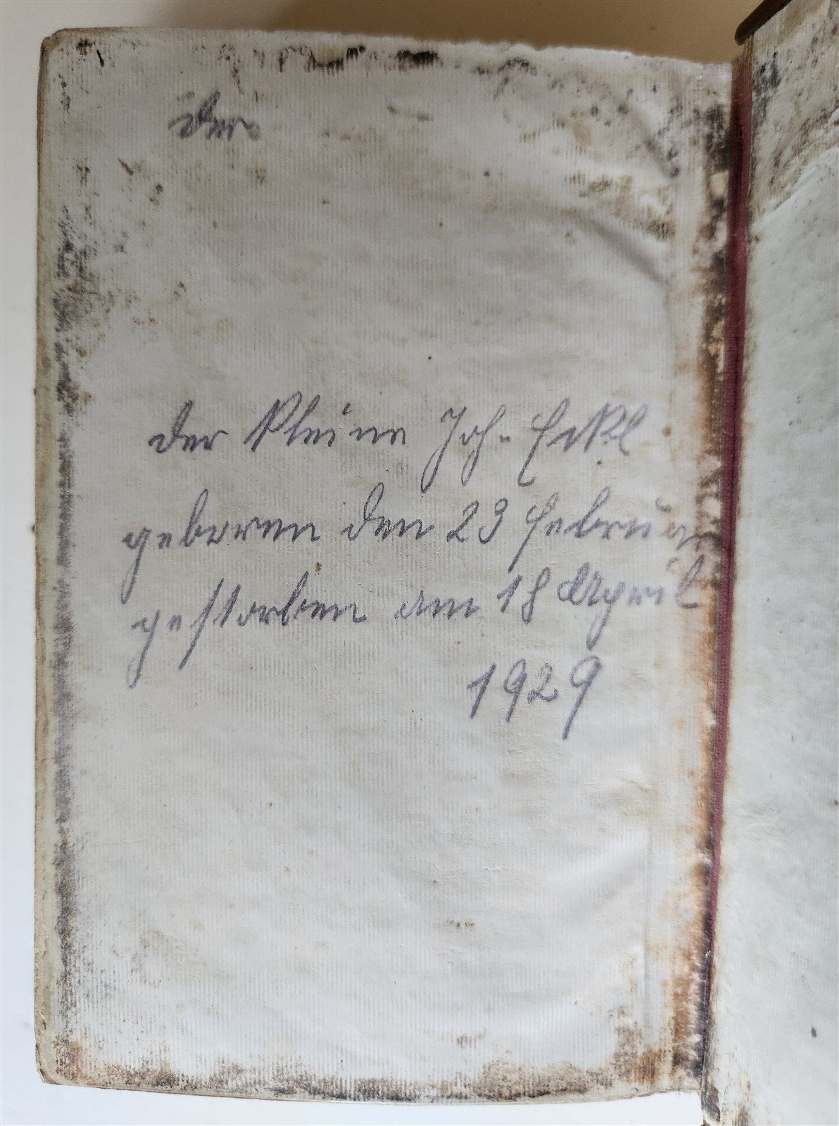 1870s PRAYER BOOK in GERMAN antique APPLIED BONE CROSS BINDING DIE HIMMELSPFORTE