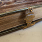 1870s PRAYER in GERMAN antique BINDING w/ APPLIED BONE CROSS