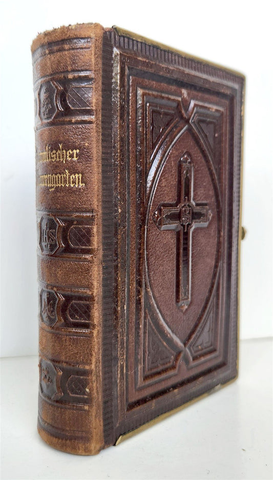 1871 GERMAN CATHOLIC PRAYER & DEVOTIONAL BOOK antique