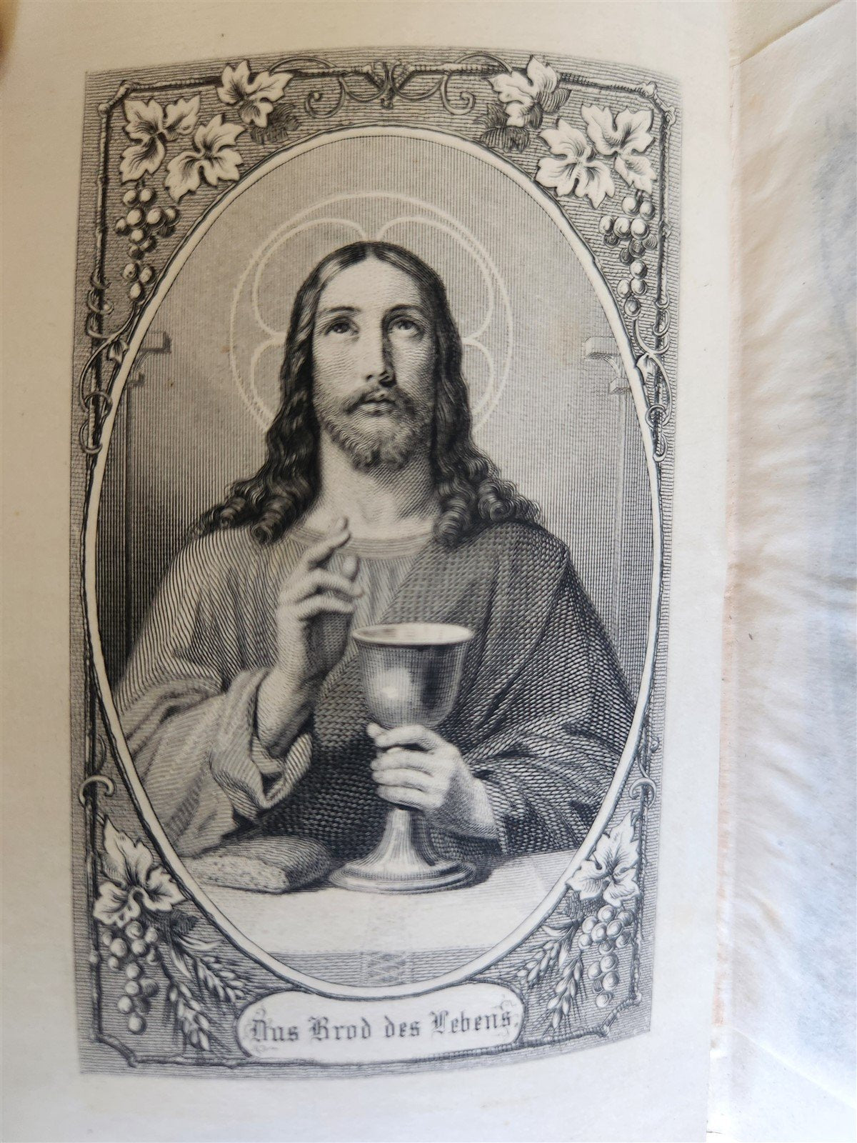 1871 GERMAN CATHOLIC PRAYER & DEVOTIONAL BOOK antique