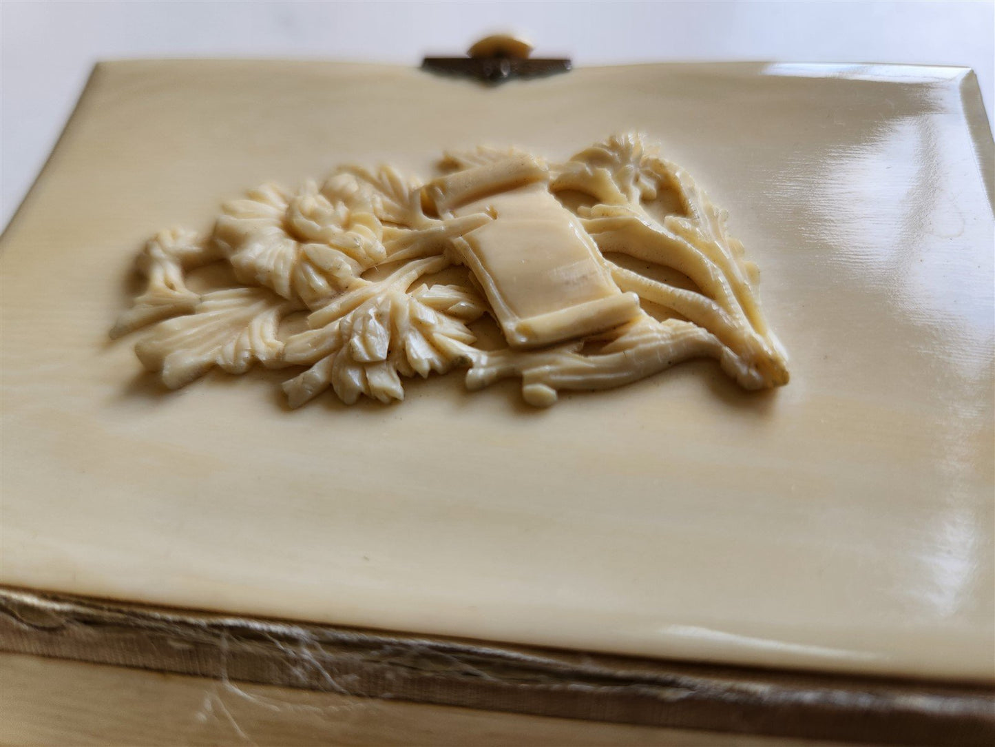 1880s PAROISSIEN ROMAIN antique BEAUTIFUL DECORATION BINDING APPLIED BONE DESIGN