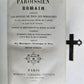 1880s PAROISSIEN ROMAIN antique BEAUTIFUL VELVET BINDING w/ SILVER CROSS CLASP